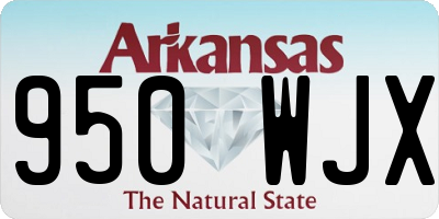 AR license plate 950WJX