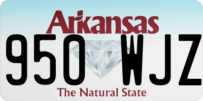 AR license plate 950WJZ