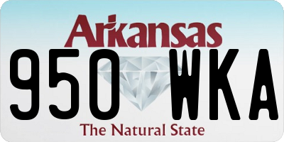 AR license plate 950WKA