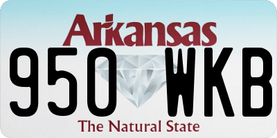 AR license plate 950WKB