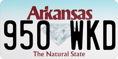 AR license plate 950WKD