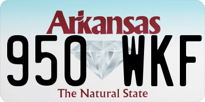 AR license plate 950WKF