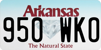 AR license plate 950WKO