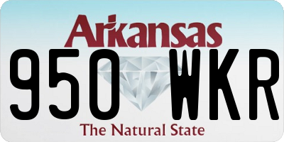AR license plate 950WKR