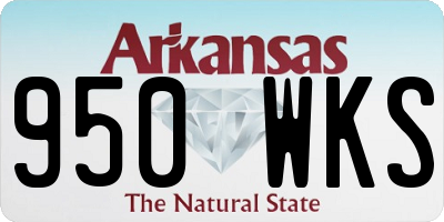 AR license plate 950WKS