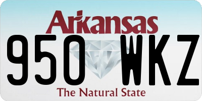 AR license plate 950WKZ
