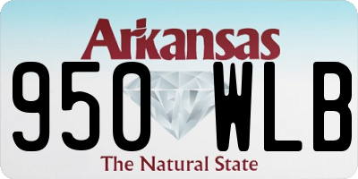AR license plate 950WLB