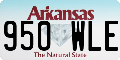 AR license plate 950WLE