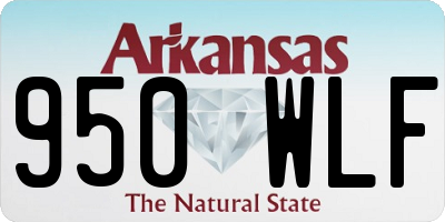AR license plate 950WLF