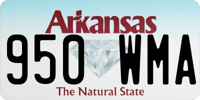 AR license plate 950WMA