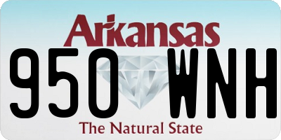 AR license plate 950WNH