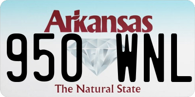 AR license plate 950WNL