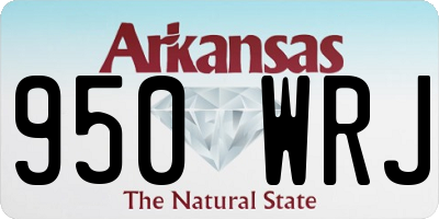 AR license plate 950WRJ