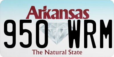 AR license plate 950WRM