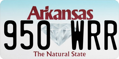 AR license plate 950WRR
