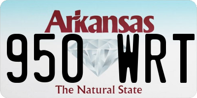 AR license plate 950WRT