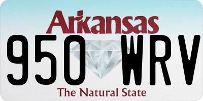 AR license plate 950WRV