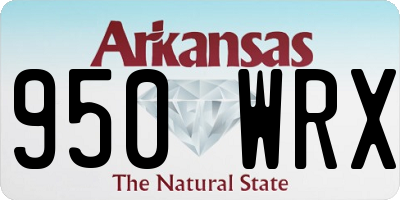 AR license plate 950WRX