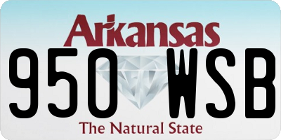 AR license plate 950WSB