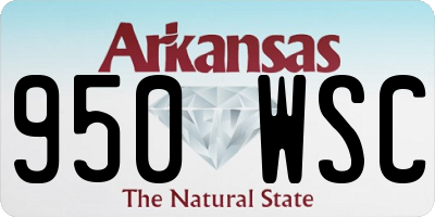 AR license plate 950WSC