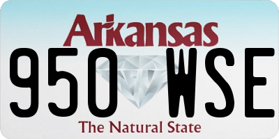 AR license plate 950WSE