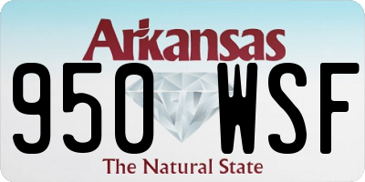 AR license plate 950WSF