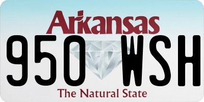AR license plate 950WSH