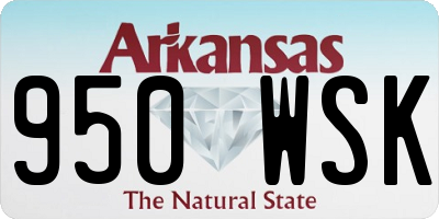 AR license plate 950WSK