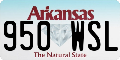 AR license plate 950WSL