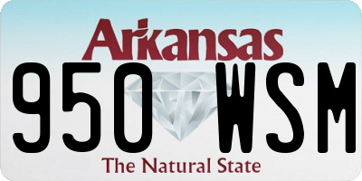 AR license plate 950WSM