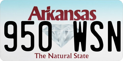 AR license plate 950WSN