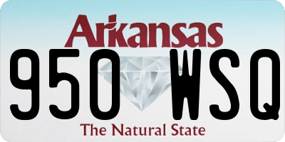 AR license plate 950WSQ