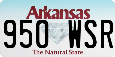 AR license plate 950WSR