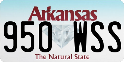 AR license plate 950WSS