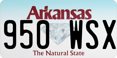AR license plate 950WSX