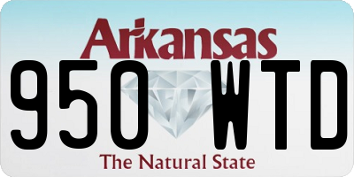AR license plate 950WTD