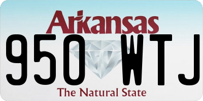 AR license plate 950WTJ