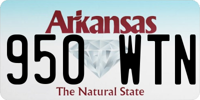AR license plate 950WTN