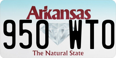 AR license plate 950WTO