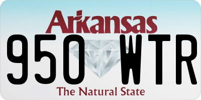 AR license plate 950WTR