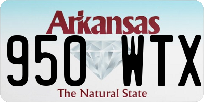 AR license plate 950WTX