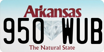 AR license plate 950WUB