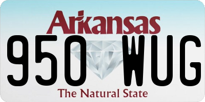 AR license plate 950WUG
