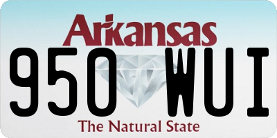 AR license plate 950WUI