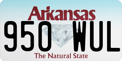 AR license plate 950WUL