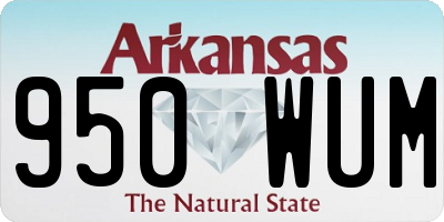 AR license plate 950WUM