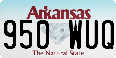 AR license plate 950WUQ