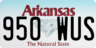 AR license plate 950WUS
