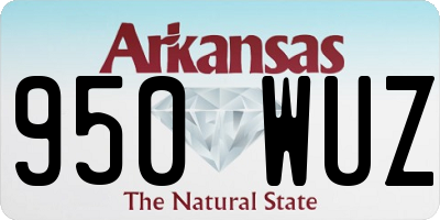 AR license plate 950WUZ