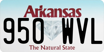 AR license plate 950WVL